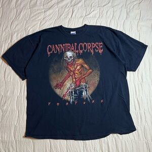 Cannibal Corpse North American Tour Gildan Heavy Cotton T-Shirt Size 2XL